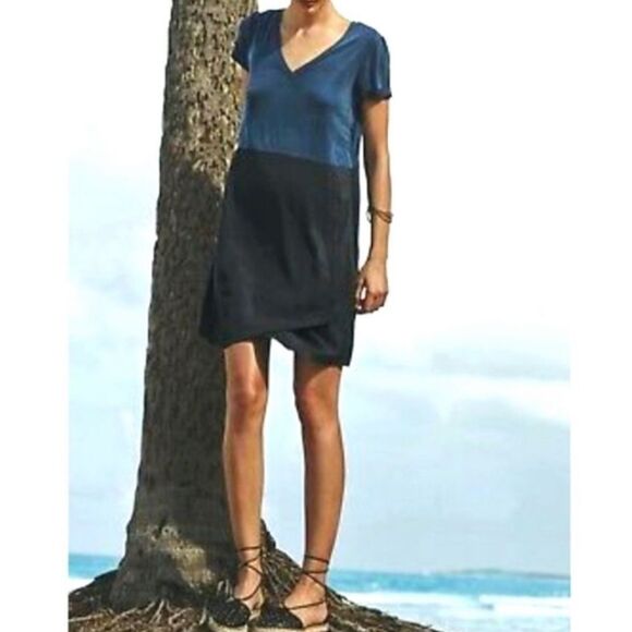 Dolan Left Coast Horizon Colorblock V-Neck Dress - Picture 7 of 8